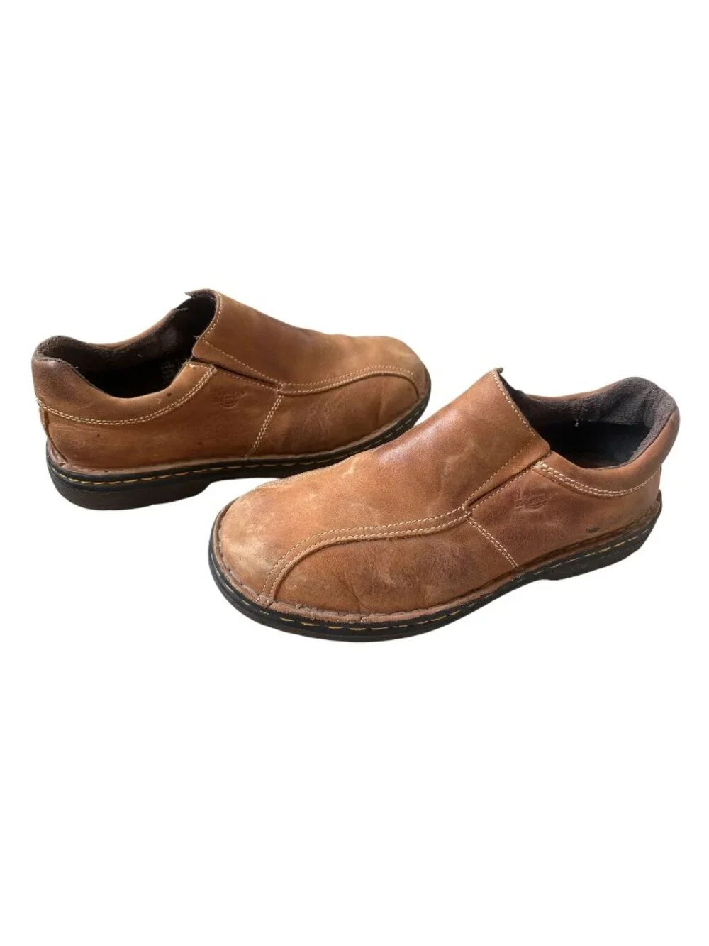 Dr. Martens Tevin Slip On Loafers Leather Mens 10 Brown Comfort Office Classic